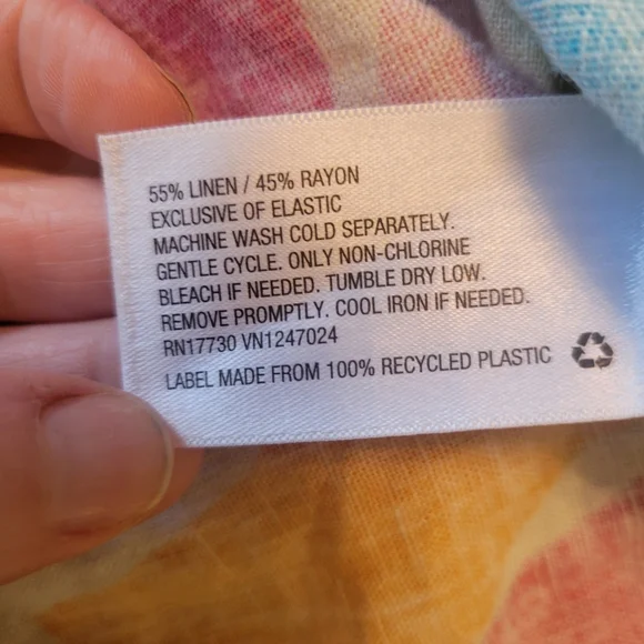 Tabitha Brown X Target Linen Blend Botanical Puff Sleeve Mini Dress (SMALL) - Picture 6 of 6